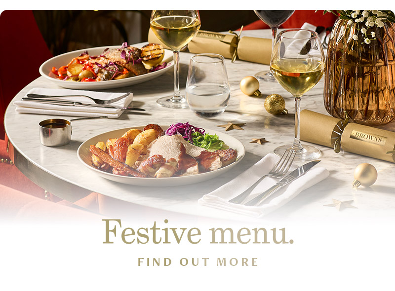 Christmas at Browns Brasserie & Bar in Kingston Upon Thames